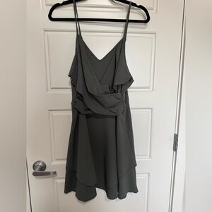 Elegant Gray Women's Dress